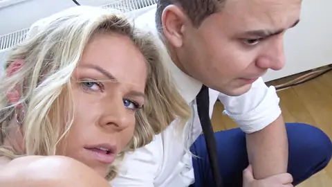 Wearing a wedding sundress and milky pantyhose for the cuck joy